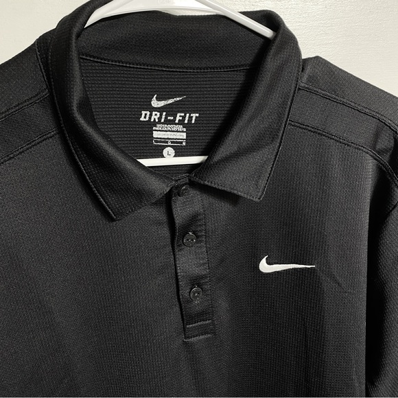 Nike Dri-FIT Men’s Tennis Polo Black - Picture 3 of 5